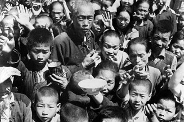 1958年到1962年,中国大陆在大饥荒时期,饿死3,600万人。(资料图片)